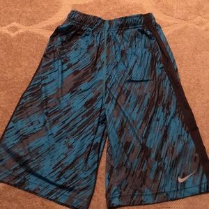 Nike basketball blue and black shorts